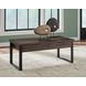 Wickman Falls Dark Brown Rectangular Cocktail Table