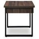 Wickman Falls Dark Brown and Black Square End Table