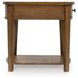 Burkbyer Brown Rectangular End Table