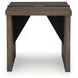 Kandinew Light Brown Square End Table