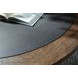 Dontayne Warm Brown and Dark Gray Round Cocktail Table