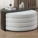 Florence Black and Gray D Shape Nesting Cocktail Table