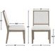 Lily Gray Upholstered Side Chair Set of 2