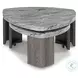 Surmour Gray and Brown Stacked Occasional Table Set