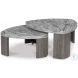 Surmour Gray and Brown Stacked Occasional Table Set