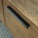 Montia Light Brown and Gunmetal Gray Rectangular End Table with USB Charging