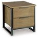 Montia Light Brown and Gunmetal Gray Square Lift Top Occasional Table Set