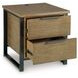 Montia Light Brown and Gunmetal Gray Square Lift Top Occasional Table Set