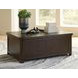 Breckington Dark Brown Rectangular Coffee Table
