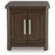 Breckington Dark Brown Rectangular End Table