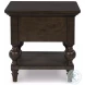 Veramond Dark Brown Square End Table