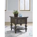 Veramond Dark Brown Square End Table