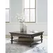 Veramond Dark Brown Square Occasional Table Set