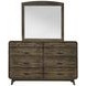 Rex Walnut Rectangular Dresser Mirror