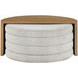 Florence Brown and Gray D Shape Nesting Cocktail Table