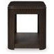 Carlibrie Warm Brown Rectangular Lift Top Occasional Table Set