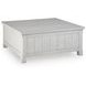 Robbinsdale Antique White Square Lift Top Cocktail Table