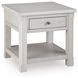 Robbinsdale Antique White Square End Table