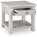 Robbinsdale Antique White Square End Table