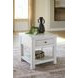 Robbinsdale Antique White Square End Table