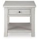 Robbinsdale Antique White Square End Table