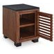 Kallari Warm Brown and Black Rectangular Chairside End Table
