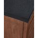 Kallari Warm Brown and Black Rectangular Chairside End Table