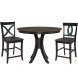 Cosmopolitan Black and Coal Roma Stool