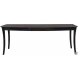 Cosmopolitan Coal and Black Salerno Butterfly Extendable Dining Table