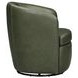 Barolo Lyric Sage Leather Upholstered Swivel Club Chair