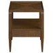 Eave Brown Rectangular End Table with 1 Drawer