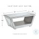Fanmory Silver Coffee Table from Ashley | Coleman Furniture