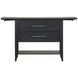 Sable Crest Black Extendable Drop Leaf Server
