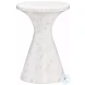 Isabelle White Marble Drink Table