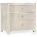 Avalon Whitewashed Oak Three Drawer Nightstand