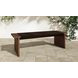 Merritt Dark Brown Outdoor Accent Bench