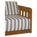 Adelaide Brown and White Outdoor 90" Sofa