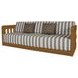 Adelaide Brown and White Outdoor 90" Sofa