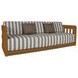 Adelaide Brown and White Outdoor 90" Sofa