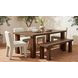 Marina Brown Outdoor Dining Bench