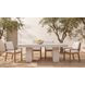 Mateo White Upholstered Outdoor Dining Chair