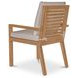 Mateo White Upholstered Outdoor Dining Chair