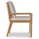 Mateo White Upholstered Outdoor Dining Chair