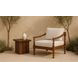 Denby Brown Outdoor Square Side Table