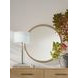 Balboa Coastal Gray Round Wall Mirror