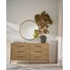 Balboa Coastal Gray Round Wall Mirror