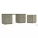 Linville Falls Soft Smoked Gray 72" Desk with Two File Cabinet