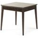 Lido Bistre and Cream Rectangular Marble Top Side Table