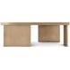 Oasis Burnished Brass Square Slater Cocktail Table