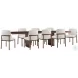 Kesden Pyramid Brown 92" Extendable Rectangular Dining Room Set